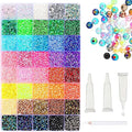 Resin Jelly Rhinestones for Bedazzling, 2026 New Colorful DIY Resin Rhinestone Kit, 3mm Loose Beads for DIY Nail Clothing Bags Phone Cases Crafts, Mixed Colors Set (40 Frames)