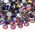 Dowarm 1440 Pieces SS6 Flatback Rhinestones, 2MM Flatback Crystal Rhinestones for Craft Nails Dance Costumes, Non Hotfix Rhinestones (SS6 / 2MM, Blue Flame)