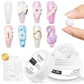 30g White Sculpting Gel for Nail Art Solid Builder Gel 3D Nail Gel Hard Extension Gel for Nails, Non Stick Hand Sculpting Nail Art Design Gel Modeling Salon Nail DIY at Home