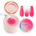 Cushion Gradient Painting Gel, Ombre Nails Aura Nails Full Coverage Precise Control of Each Dip Matte Effect Non-Wipe Long Lasting French Manicure Soak Off UV LED DIY Nail Art (011)