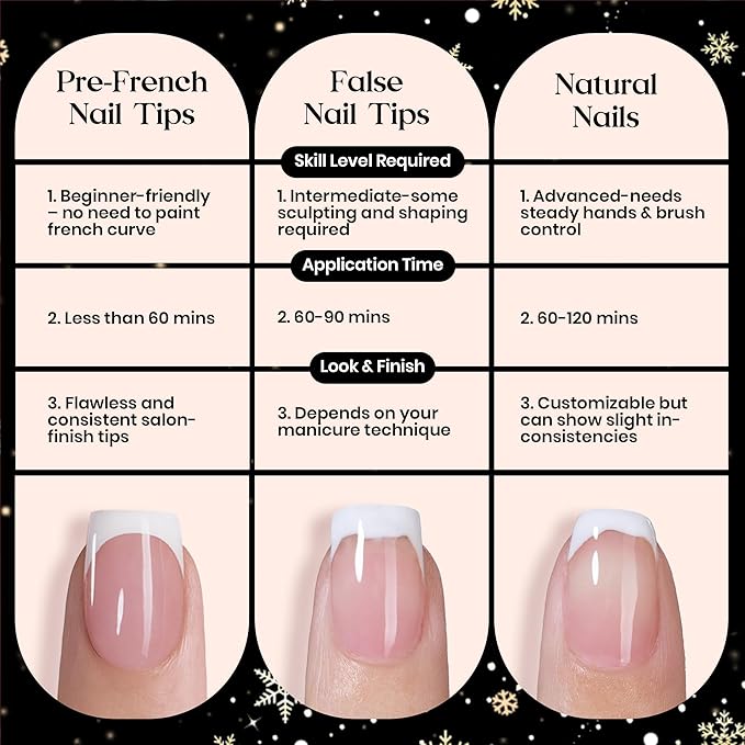 Beetles French Tips Press On Nails: 224 Pcs Brown French Tip Nails Short Squoval Fake Nail Tips,Soft Gel Nail False Nails,DIY Nail Art Salon Quality Manicure Gift For Women