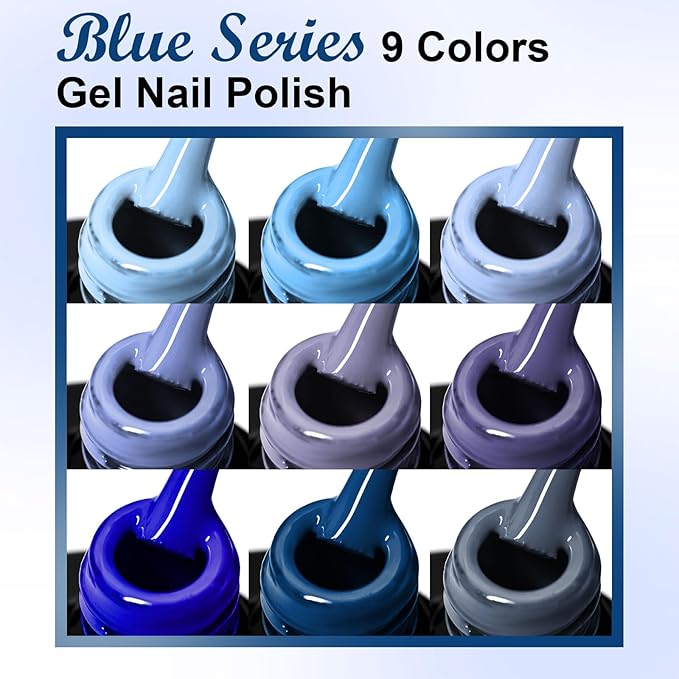 MEET ACROSS 9 Colors Gel Nail Polish + 3PCS Function Gel Nail Polish Kit,Fashion Nail Art Set Design Gifts for Women Manicure Salon (SET4, 12pcs)