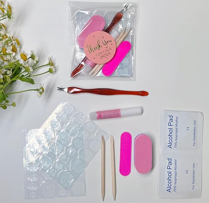 30Pcs Almond Press On Nails - Supremely Fit & Natural Soft Gel Almond Nails,15 Sizes, Reusable Fake Nails Kit with Gift Box for Women (Cherry Red)