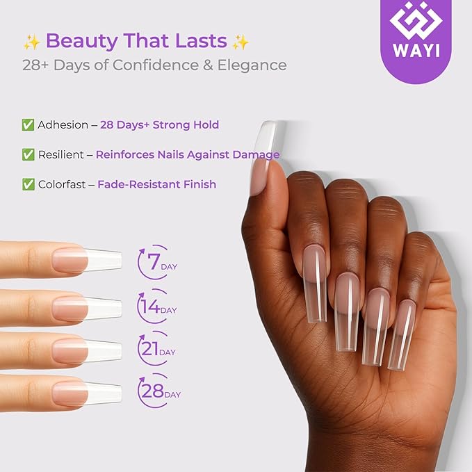 9Pcs Acrylic Nail Kit - 4Pcs Acrylic Powder (Pink, White, Clear, Nude) and Professional Acrylic Liquid Monomer set with Acrylic Nail Brush Nail Forms Glass Cup for Beginner kit