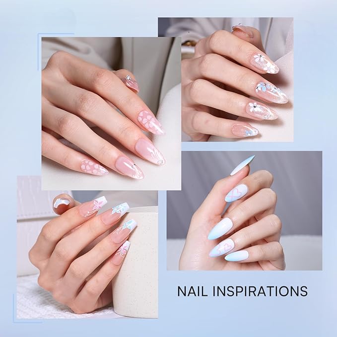 Makartt 5-in-1 Nail Art Gel: ColorPot 3 Colors Gel Nail Polish No Wipe with Nail Stamper for Stamping, Ombre Patting, Painting, Sculpting & French Tips with Silicone Head for Diy Nails at Home Salon