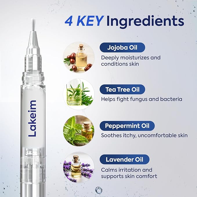 Toenail Fungus Treatment Extra Strength: 25% Undecylenic Acid & Tea Tree Oil - Repairs Yellow Thick Brittle Toe and Fingernails - 3 Pens with 5 Nail Files