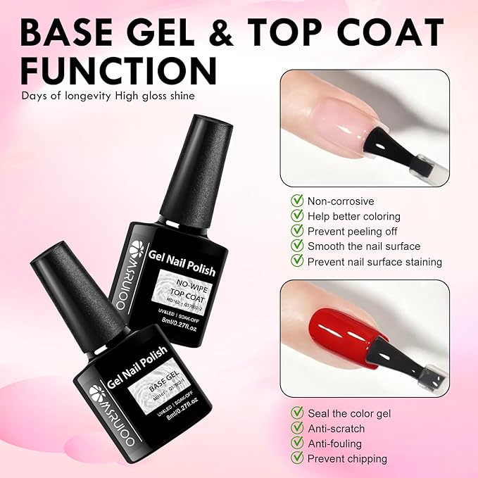 10PCS Pink Poly Nail Gel Kit Poly Extension Nail Gel Kit Skin Tones Nail Extension Set Manicure DIY Design Beginner Kit