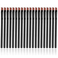 WOKOTO 20 PCS Slanted Tip Nail Art Brushes Set Black Acrylic Nail Brushes Uv Gel Builder For Women's Acrylic Nails French Nail Designs Brushes For Nail Art Design Painting Brush Cleaning Pens Tools