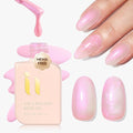 Rubber Builder Base Gel for Nails Hema Free, Shimmer Mermaid Nail, Strengthen Reinforces Soft & Thin Nails, Long Lasting Hypoallergenic Gel Nail Art Manicure UV Light Cure Needed