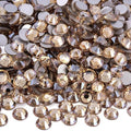 Blinginbox 1440 Pieces SS16/3.8-4mm Flat Back Crystal Rhinestones Round Gems for Nail Art,Golden Champange