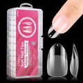 AIMEILI False Nail Tips 432PCS Short Almond Round Full Cover Nail Tips for Soak Off Nail Extension, Acrylic False Press on Nails with Box for Nail Art Salon and Home DIY, 10 Sizes