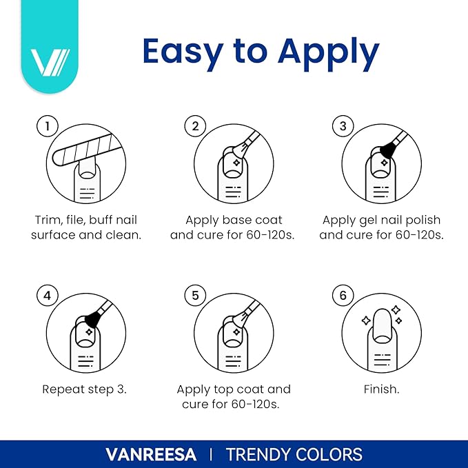VANREESA 24 Pcs Gel Nail Polish Set, 21 Colors Gel Polish with Base Coat Glossy & Matte Top Coat Pink Orange Yellow Green Purple Blue Glitter Gel Polish Kit Nail Kit Gifts for Women Girls