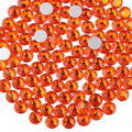 beadsland 1440 Piece Flat Back Crystal Rhinestones Round Gems,1.3mm-6.5mm, Orange(SS16(3.8-4.0mm))