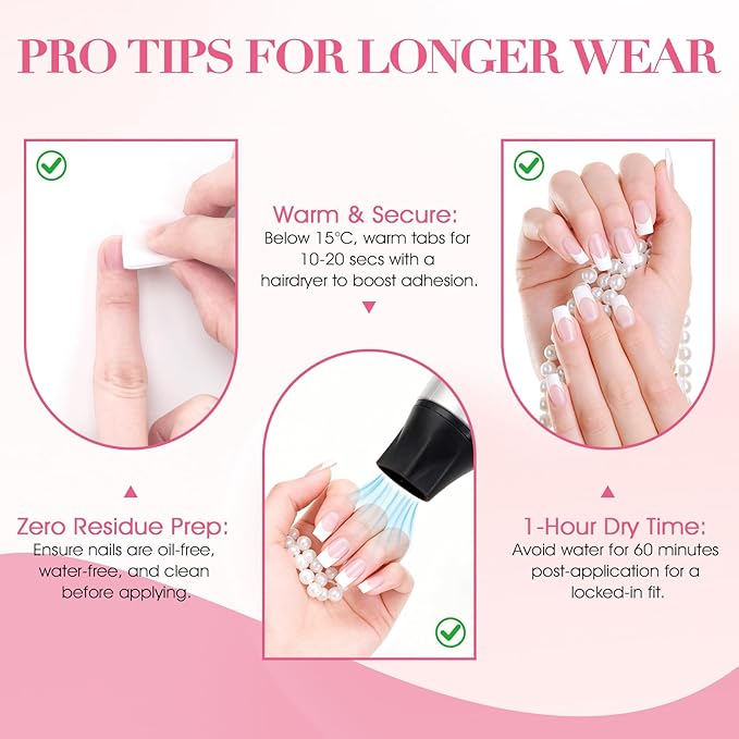 1440pcs Strong Hold Adhesive Nail Tabs for Press On Nails –60 Sheets 1440pcs 12 Sizes, 0.3mm Ultra Thin Waterproof Breathable Nail Glue Stickers, Daily Wear and Gentle Removal