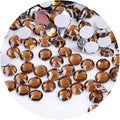 2250 Pcs SS16 4mm Flatback Rhinestones for Nails Art Crafts Glitter Round Gems Crystals DIY Clothes Shoes（Dark Coffee)