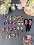 3D Acrylic Flower Nail Art Charms Handmade by Acrylic Powder - 15 colors, 24pcs Flowers Nail Rhinestones Kit 3D Crystal Nail Pearls Flat Design Acrylic Nail Art for Women Girls (Mexico), 24.0 Count