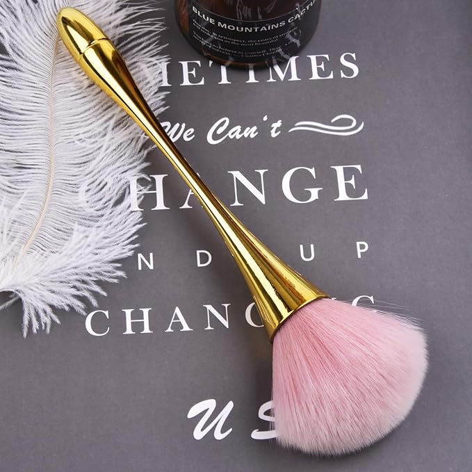 Nail Dust Brush, Nail Art Dust Powder Remover for Cleaning Dust Dip Powder Nail Clean Up Brush Acrylic Nail Tools