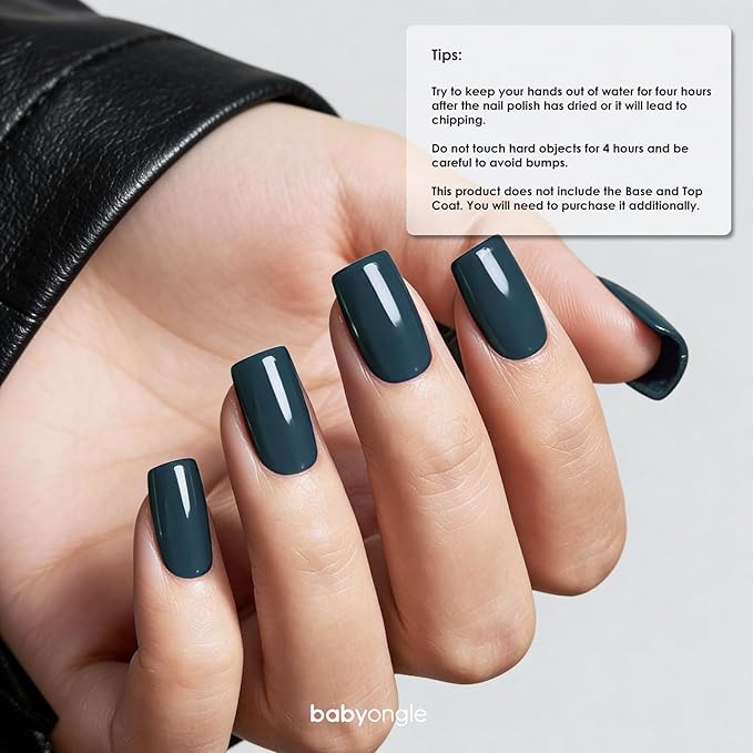Deep Blue Nail Polish, 14 ML Quick Dry Nail Polish for Nail Art DIY Manicure at Home, Chip Resistant Nail Lacquer for Nail Art Varnish, Long Lasting, BOG124