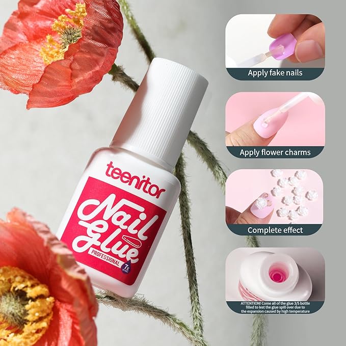 Teenitor Press On Nails Oval, 12 Sizes Matte Press On Nails Oval Shape, 12 Colors Short Fake Nails Kit With Nail Glue