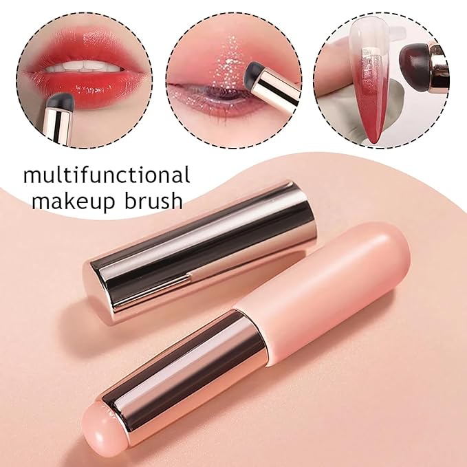 4Pcs Ombre Nail Brush For Nail Art Design Brushes Tools Reusable Nail Sponges Brushes Silicone Nail Ombre Brush Make Up Brush Uv Gel Silicone Brushes Pens For Nails Lip Eyeshadow Brushes