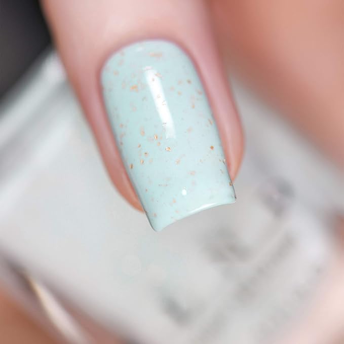 ILNP Pinkies Up - Robin Egg Blue Speckled Nail Polish