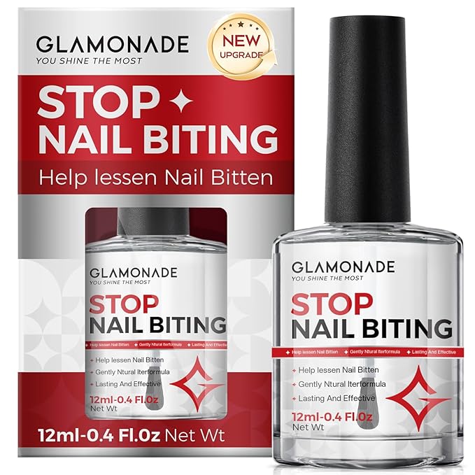 Nail Biting Prevention For Kids: 12ml Extra Strong Nail Biting Treatment Anti Toddler Thumb Sucking Deterrent Stopper Nail Repair for Damaged Nails 48H Long Lasting Matte Odorless Onychophagy Relief