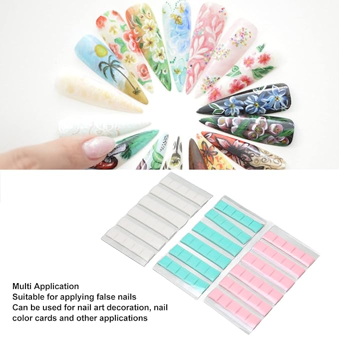 Manicure Clay, Reusable Adhesive Putty for Nails, Removable Nail Art Stand Clay for False Nail Tips Display Practice, 3 Colors DIY Nail Art Sticky Plasticine Non Stick Hand Clays