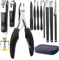 Toenail Clipper for Senior Nail Clipper for Men Women Toenail Clippers for Ingrown Nails Removal Set Thick Nail Cutter Toe Nails Clipper Kit (A-7)