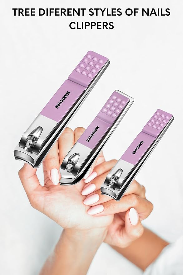 Nail Clipper Set, Manicure and Pedicure kit, Nail Care kit, Finger Nail Clippers Adult, Mens Grooming kit, Nail Care Kit for Men, Nail Grooming kit, Travel Nail Kit, Professional Manicure