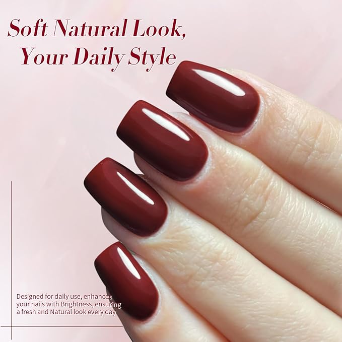 Born Pretty Fall Winter Gel Nail Polish Pumpkin Caramel Orange Brown Red Shimmer Sparkle Gel Polish Nail Art Manicure DIY Collection 6PCS