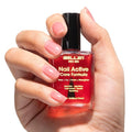 Gellen Active Glow Nail Polish One Step Ridge Filler Nail Strengthener with Hexanal & Pro-VE B5, Pomegranate Seed Oil for Healthier Glossier Nails, Ultra-Glowy Rose Mirror-Like Shine, 0.54 Fl Oz