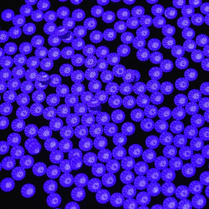 Blinginbox Flatback Rhinestones Round Gems, 1440pcs Luminous Series Glass Stones Neon Gems Non Hotfix Crystal Rhinestones for Nail Charms Crafts Clothes Tumblers,Deep Lilac Neon,SS6.