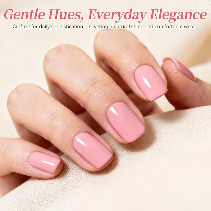 BORN PRETTY Pastel Gel Nail Polish 23Pcs,Spring Summer Easter Gift Collection Macaron Candy Sweet Colors Soft Nude Pink Green Blue Yellow Neon Hot Pink Gel Polish Kit with Base&Glossy Matte Top Coat