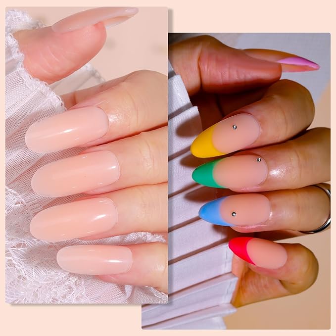 Makartt Poly Nail Gel Hema-Free 50ML Nude Nature Day-dream Classic Colored Gels Builder for Extension Strengthener Long-Lasting Easy to Use Supplies for Trendy Design Salon Home Manicure
