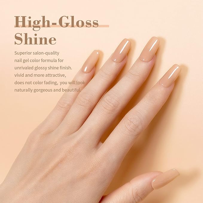 RARJSM Nude Rubber Base Gel Peach Apricot Pink Natural Color Extend Sheer Jelly Rubber Base Coat Gel Nail Polish Gel Builder 15ml Soak Off LED UV Curing Requires Salon Home DIY Use French Manicure