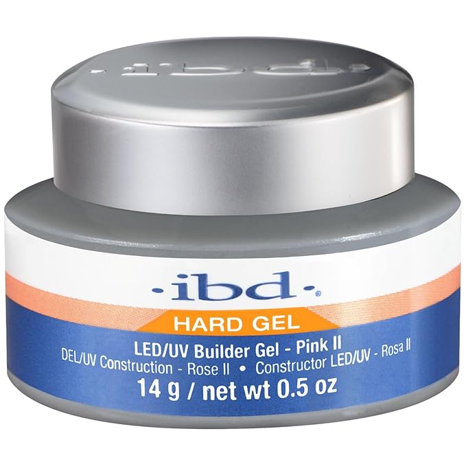 IBD Hard Gel LED/UV, Builder Gel, Pink II, 0.5 oz