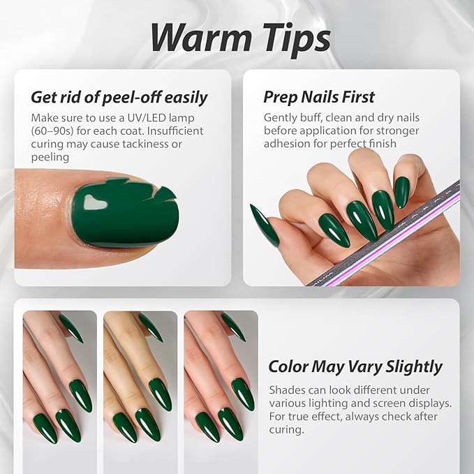 Makartt Ultra-Pigmented Green Gel Nail Polish 15ml One N'Done Gel Polish One-Coat Soak Off High-Gloss Ceramic Shine, Salon-Grade UV Nail Art Manicure DIY Salon Home - Evergreen Mood