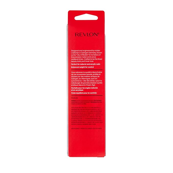 Revlon Nail File, Salon Professional Nail Care Tool for Acrylic & Natural Nails, Easy Grip, Corrosion Resistant Saphire Coated Nail Filer (Pack of 1)