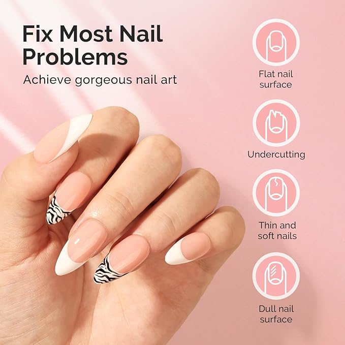 MelodySusie Hema Free Milky Pink Builder Nail Gel for Nails Thickening, 0.5 Fl Oz, Soak Off UV Extension Gel, Nail Art Design Salon DIY Manicure at Home for Women H1402
