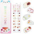 DANNI & TONI Kids Gel Nail Strips Puppy Bones Balloon Salon-Quality Peel & Stick Manicure for Children (Age 6+)– Safe, Long-Lasting, Easy to Apply | Furry Friend