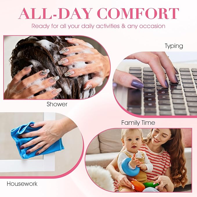 1440pcs Strong Hold Adhesive Nail Tabs for Press On Nails –60 Sheets 1440pcs 12 Sizes, 0.3mm Ultra Thin Waterproof Breathable Nail Glue Stickers, Daily Wear and Gentle Removal