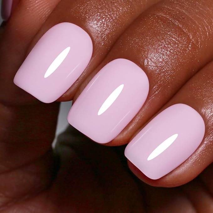 Gel Polish, 0.5 Fl Oz Light Pink Nail Gel Polish Spring Summer Art Starter Manicure Salon DIY Soak off UV LED Design