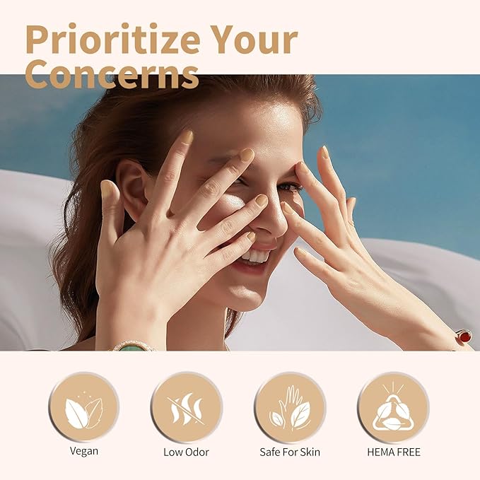 CANNI Nude Gel Nail Polish, 1Pcs Nude Gel Polish Nude Pink Color High Gloss Soak Off U V Nail Manicure Salon DIY