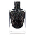 ILNP Silhouette - Rich Black Gold Flake Holographic Nail Polish