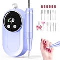 Professional Nail Drill, 50000RPM High-Performance Rechargeable Electric Nail File for Fast Acrylic/Gel Removal & Shaping, E File with Bits & Anti-Slip Pad for Home & Salon Use, Perfect Gift