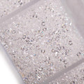 17280Pcs Micro Crystal Strass Glass Nail Art Rhinestones 1.1MM Mini Diamond Manicure DIY Accessories (white)