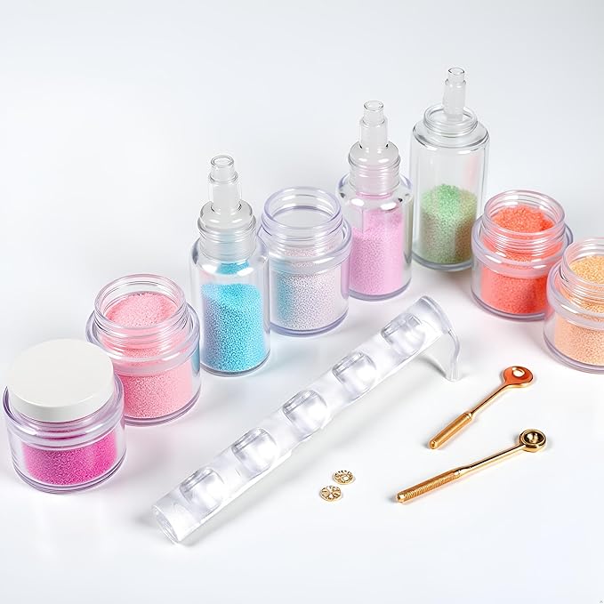 Brush Holder Nail Art Acrylic Simple Transparent Pen Brush Stand Brush Rest Brush Rest for 5 Nail Pens Gel Nails Nail Tools Nail Supplies Stylish Useful Paint Brush Holder Nail Art and Polish