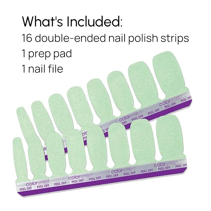 Color Street Pistachio Gelato Glitter Nail Strips
