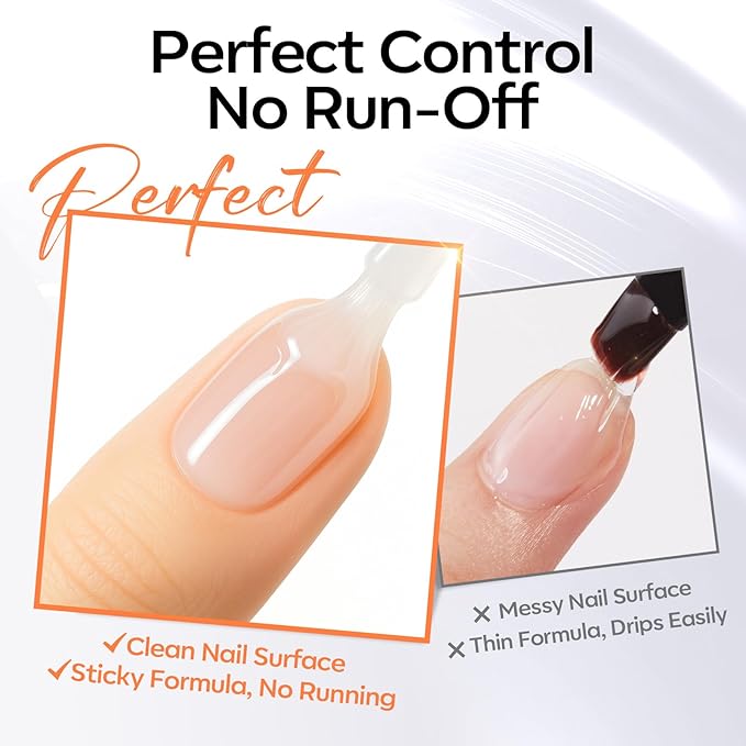 modelones Gel Nail Polish Top Base Coat Set, 15 ML Upgrade Silky Base and Extra Glossy Top Coat Clear No Wipe High Shine Gel Polish Soak Off U V LED Nail Art Home DIY Manicure Gift for Women Beginner