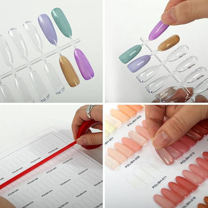 160 Nail Color Display,Nail Art Sample Chart Acrylic Gel Polish Rack,Nail Polish Display with 240pcs Nail Color Display Tips,Nail Color Swatches Perfect for Nail Salon & Home Use